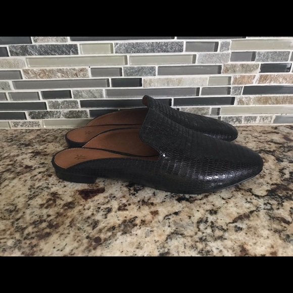 frye leather mules